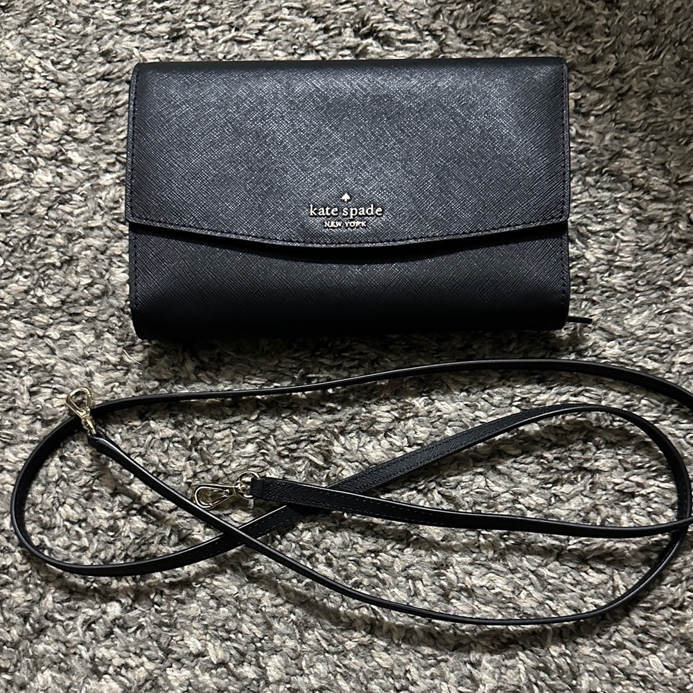 Kate Spade Black Wristlet Clutch